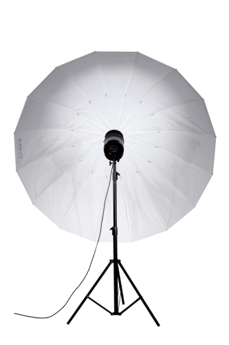 Nanlite U-180ST mělký deštník průhledný stříbrný 180cm