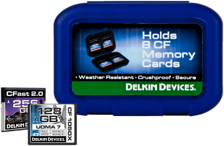 Delkin Weather Resistant Case for 8 CF/CFAST cards