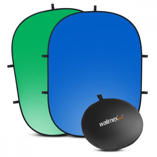 Walimex pro Foldable Chroma Key Background 150x210cm Green /Blue