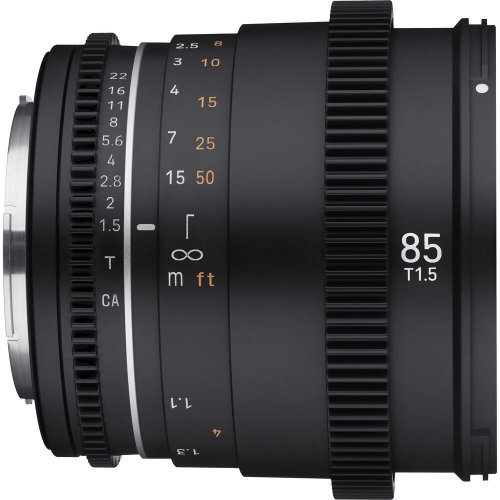 Samyang 85mm T1,5 VDSLR MK2 Objektiv für Nikon F