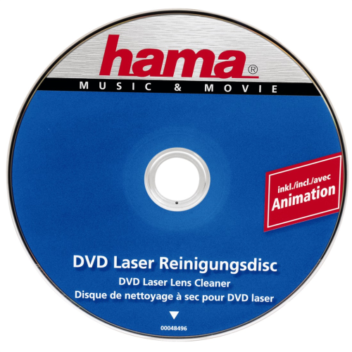 Disk na čištění laserového snímače jednotky Hama DVD (suchý proces)