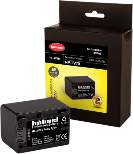 Hähnel HL-XV70, Sony NP-FV70, 1620mAh, 6.8V, 11Wh