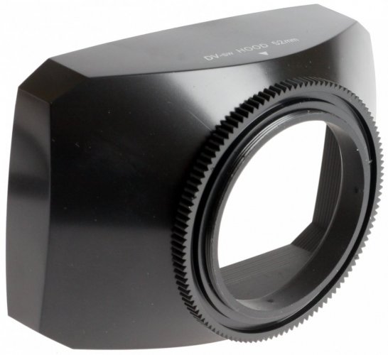 forDSLR 52mm Schraubbefestigung 16:9 Weitwinkel-Gegenlichtblende für Videokameras mit Weißabgleichskappe