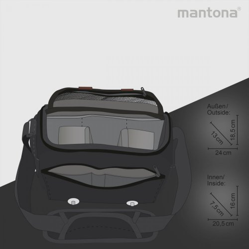 Mantona Milano piccolo Camera Bag (Black)