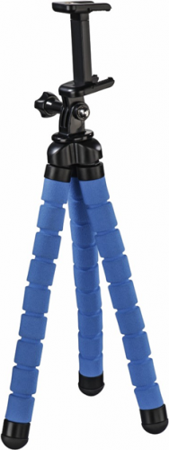 Hama Flex 2v1, 26 cm, mini statív pre smartphone a GoPro kamery, modrý