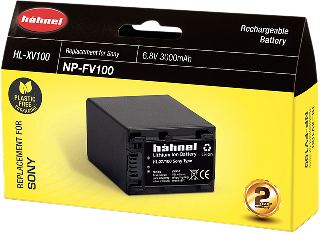 Hähnel HL-XV100, Sony NP-FV100, 30000mAh, 6.8V, 20.4Wh