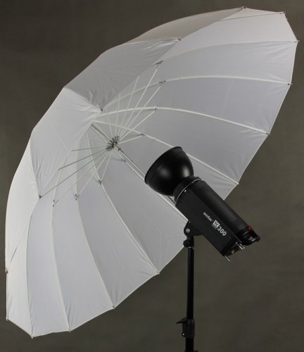 Studiový deštník 140cm bílý difuzní