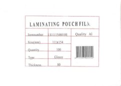 Laminovacia fólia Eurosupplies A6, 80mic, lesklé 100ks