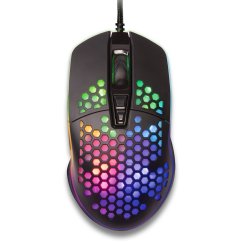 Myš Yenkee YMS 3030BK Shotgun, optická, drôtová, herná, 6400DPI, čierna