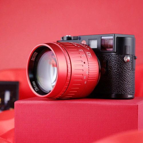 TTArtisan M 50mm f/0,95 červený pre Leica M