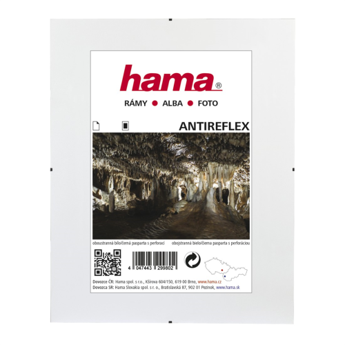 Hama Clip-Fix, antireflexní sklo, 50x60 cm
