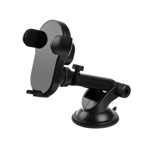 FIXED Matic XL držák pro rychlé bezdrátové nabíjení na sklo nebo palubní desku, 15 W, černý
