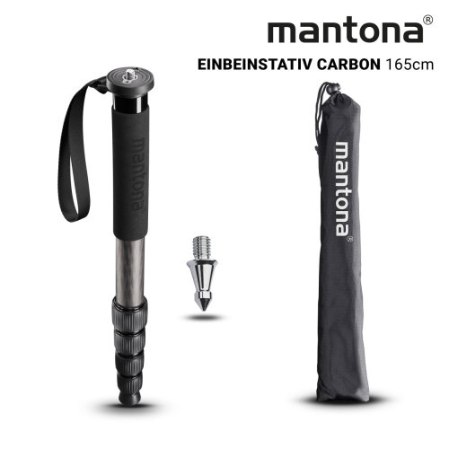 Mantona Pro ONE 165C Karbonový 4 sekční videomonopod 165cm