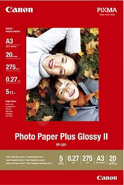 Canon PP-201 Glossy II Fotopapier Plus A3, 20 Blatt