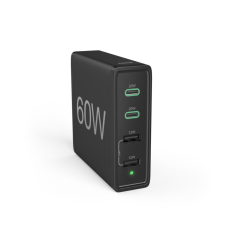 Rychlá stolní nabíječka USB Hama se stojanem, 2x USB-C PD/QC, 2x USB-A, 60 W