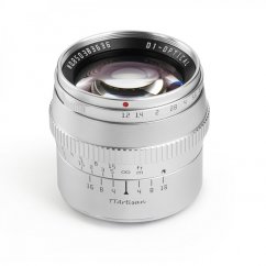 TTArtisan 50mm f/1,2 stříbrný pro Canon EF-M