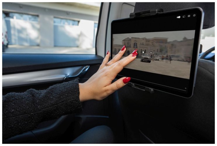 FIXED Passenger Max táblagéptartó fejtámla tartóval és csúszókarral, űrszürke színben