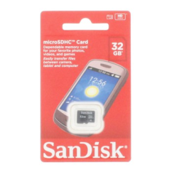 SanDisk Secure Digital Micro, Micro SDHC 32GB Card Only