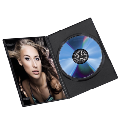 Hama Slim, obal na 1 DVD, s fóliou, čierny, balenie 25 ks (cena za balenie)