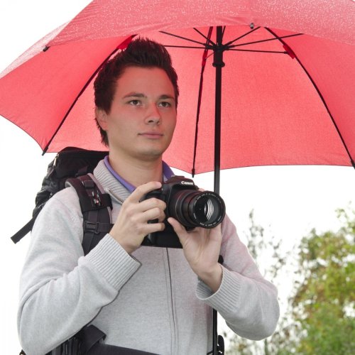 Walimex pro Swing Handsfree Umbrella with Carrier System (Red)