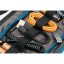 Tenba Tools-Series Cable Duo 4 Kabeltasche | Innenraum 22 × 10 × 4 cm | Wasserabweisende Außenseite | Fach für Kabel, Batterien, Kleinteile | Blau