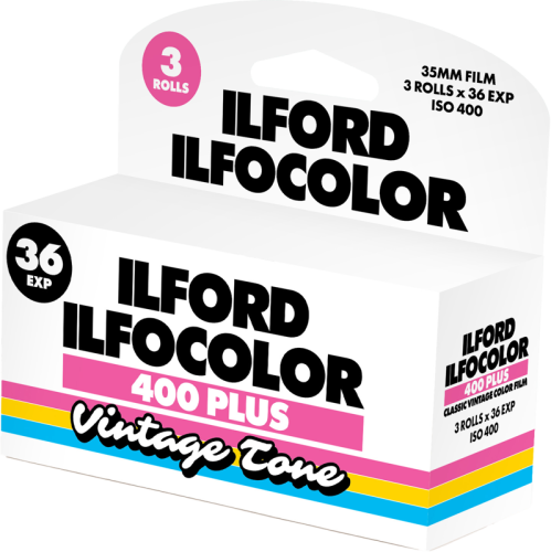Ilford ILFOCOLOR 400 Plus Vintage Tone 35mm 36 Exp 3-pack