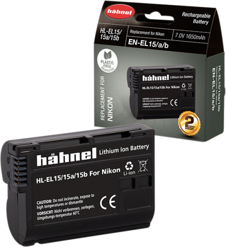 Hähnel HL-EL15, Nikon EN-EL15, 7V, 11.6Wh, 1650mAh,