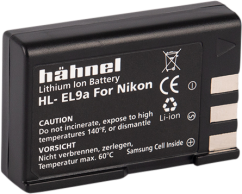 Hähnel HL-EL9a, Nikon EN-EL9, 1080mAh, 7.4V, 8Wh