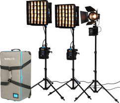 Nanlite PavoSlim 60B & Forza 60B II KIT 60B x2 + Forza 60BII - 3-Light Kit with Light Stand