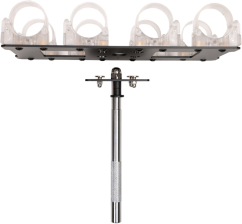 LEDGO TRANSPARENT CLIP FOR 4 ALTA TUBES WITH PIN