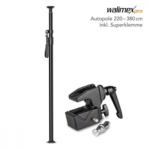 Walimex pro Autopole 220-380 cm including super clamp