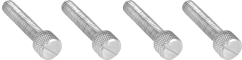 Kupo KS-364 Aluminum M6*30mm Thumb Screw Slotted Knurled Head(Set of 4)