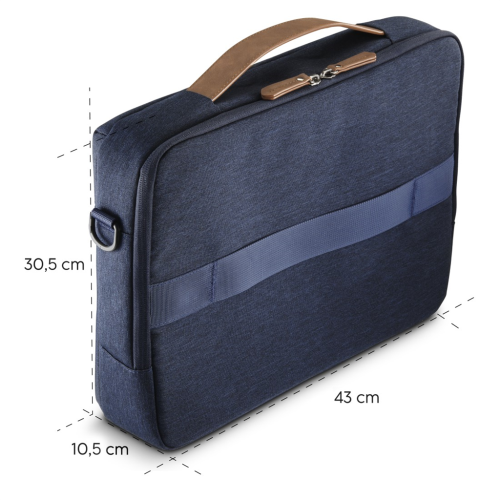 Hama Casual, brašna na notebook, pro úhlopříčku 40-41 cm (15,6-16,2"), tmavě modrá