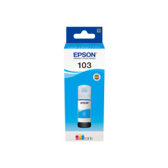 Azurový inkoust Epson EcoTank 103, 65 ml (7 500 stran při 5% pokrytí)