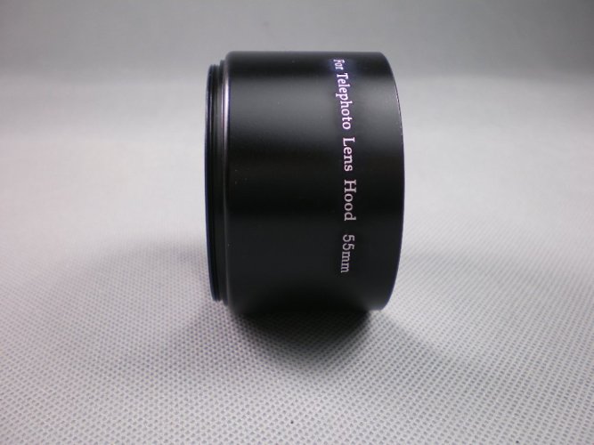 Kovová sluneční clona pro teleobjektiv, 58mm