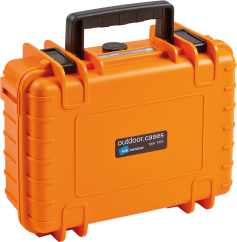 B&W Outdoor Cases BW Outdoor Case Type 1000 for GoPro Hero 12 (fits even GoPro Hero 9/10/11), Orange