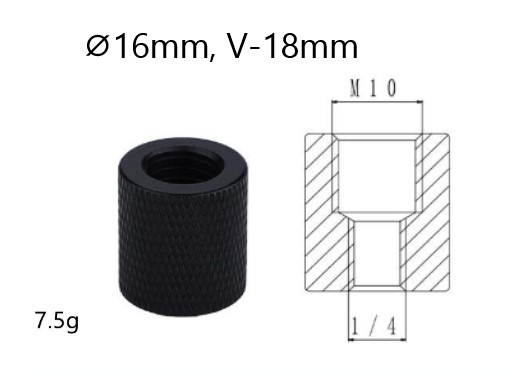 Adaptor M10 la 1/4" (CA38)