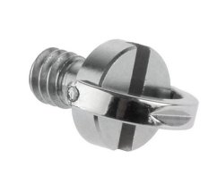 forDSLR šroub z nerezu 1/4″ s D očkem, délka 14mm