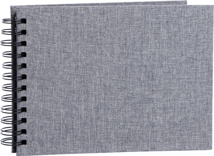 Focus Base Line Canvas Wire-O 23x17 Grey w. black sheets