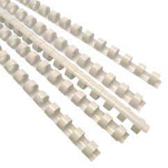 Binderücken Eurosupplies Kunststoff A4 Durchmesser 45mm weiß 50St.