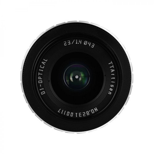 TTArtisan 23mm f/1.4 Black/Silver Lens for MFT