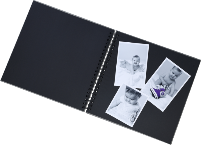 Focus Base Line Canvas Wire-O 30x30 Black w. Black Sheets