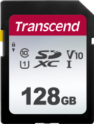 Transcend Silver 300S SDXC UHS-I U1 (V10) R100/W25 128GB