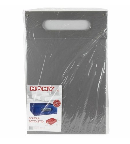 Compactor Skládací úložná krabice, karton potažený PVC, 58 x 48 x 16 cm, šedá