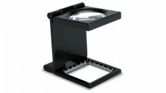 Linen Tester 6x with LED, magnification lens 55x50 mm