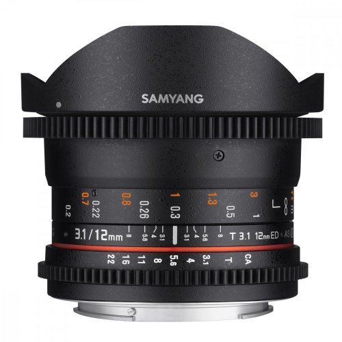 Samyang 12mm T3.1 VDSLR ED AS NCS Fisheye Lens for Sony E