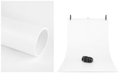 Fotopozadí bílé PVC 100x200 matné (PVW11)