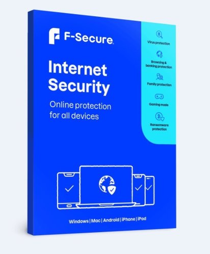 F-Secure Internet Security pro všechna zařízení (ex. SAFE), 5 zařízení / 2 roky, elektronická licence