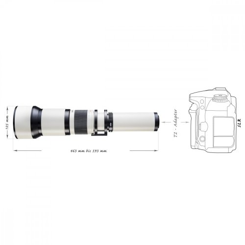 Walimex pro 650-1300mm f/8-16objektiv pro Canon M