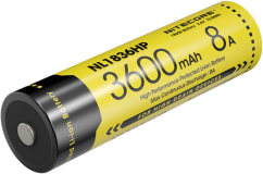 Nitecore battery 18650 3600mAh rechargable (8A)